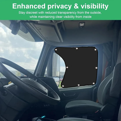2pcs Side Sunshade Auto Heat Window Shade For RV Semi Truck
