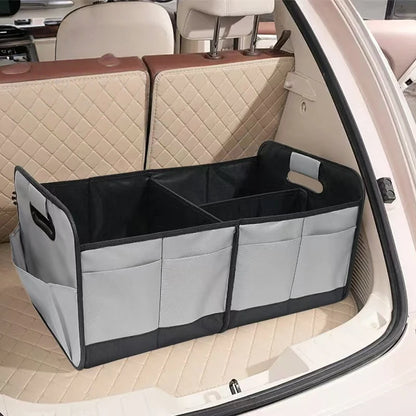 1pc Car Storage Trunk Storage Box Oxford Cloth Large Capacity Foldable Storage Bag