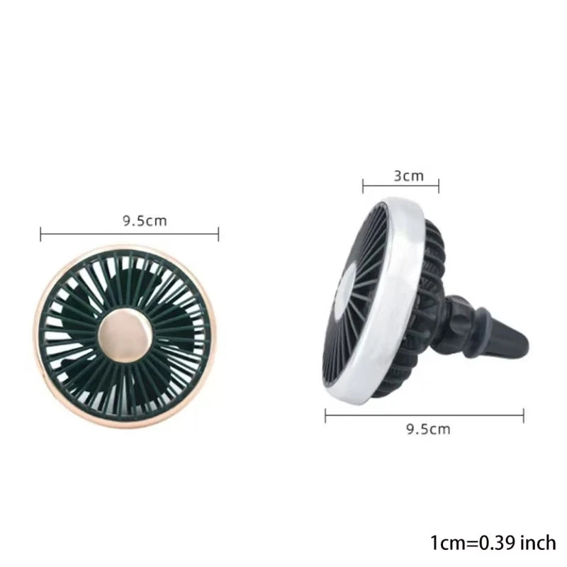Car Portable Mini Fan Vent Clip Fan Air Conditioner