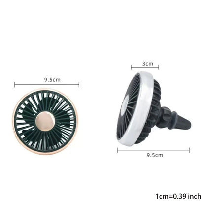Car Portable Mini Fan Vent Clip Fan Air Conditioner
