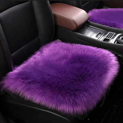 Artificial Wool Car Seat Cushion Winter Plush Auto Seat Cloak Universal Warm Car Seat Cover