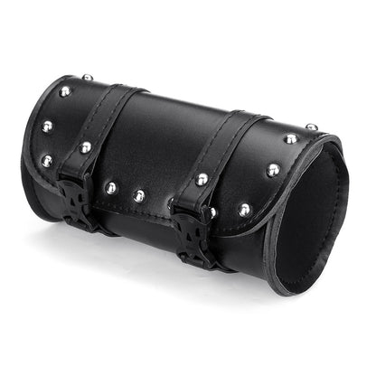 Motorcycle Harley Leather Front Fork Tool Saddlebags Pouch Luggage Organizer