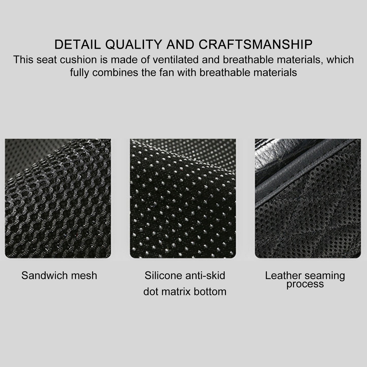 12V Cooling Car Seat Cushion Cover With Air Ventilated Fan Conditioned Cooler