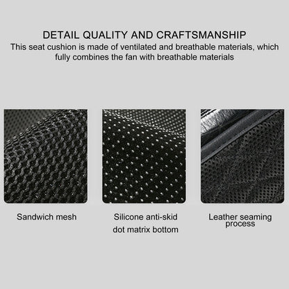 12V Cooling Car Seat Cushion Cover With Air Ventilated Fan Conditioned Cooler