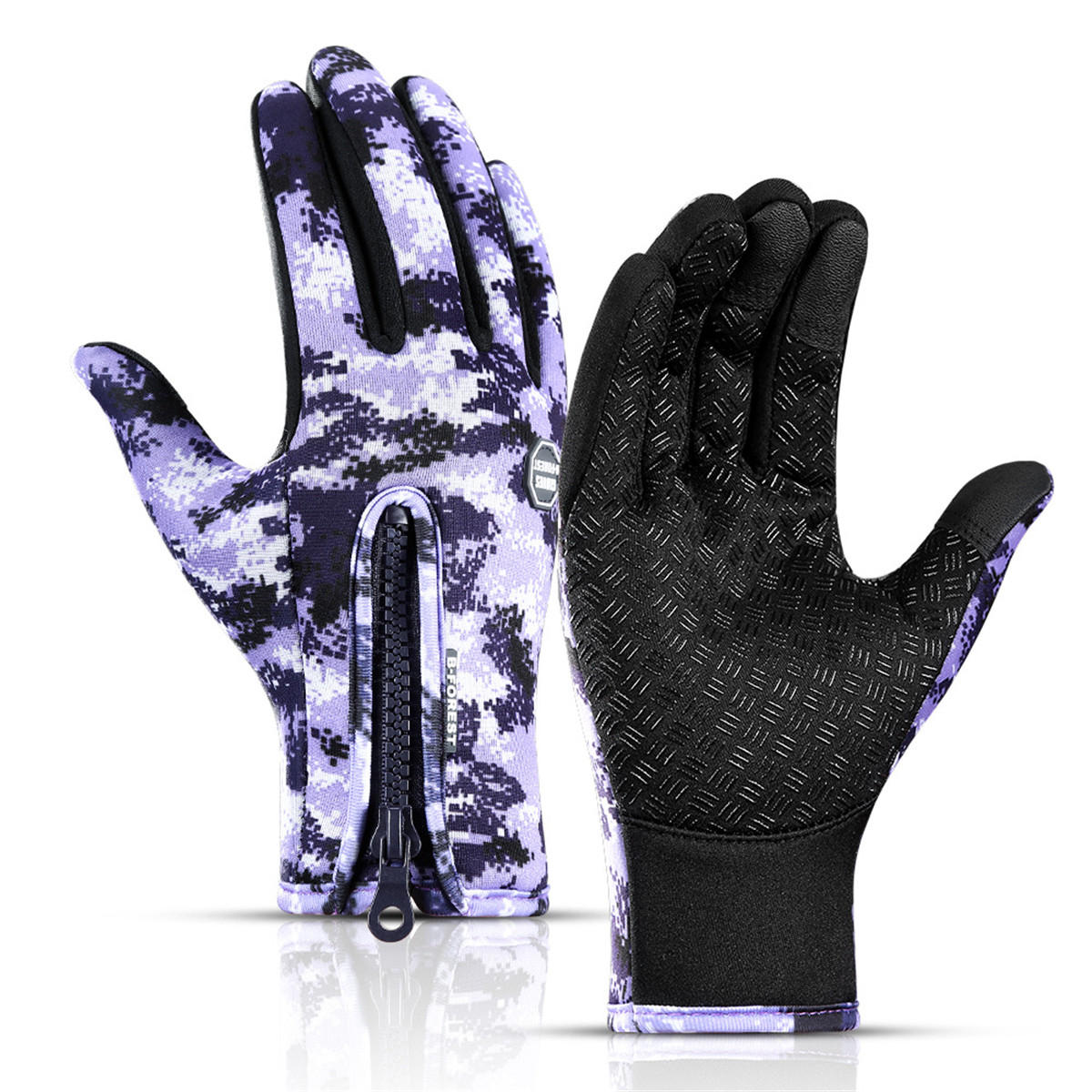 Motorcycle Touch Screen Waterproof Thick Warm Gloves