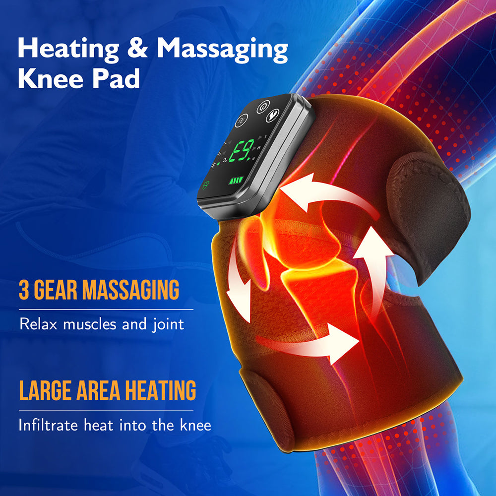 3 IN 1 Vibration Button Controller Heating Vibration Knee Pad Intelligent Massage Moxibustion Instrument