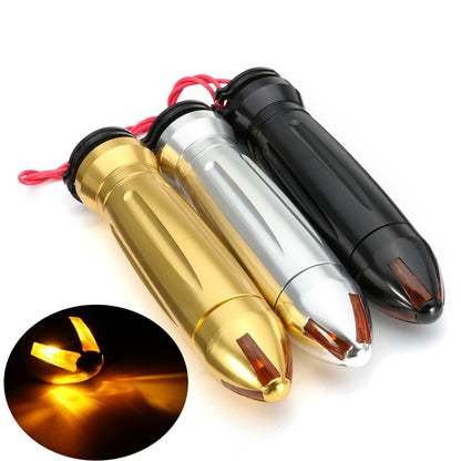 Motorcycle Aluminum Hand Grips Turn Signal Light for Harley/Yamaha/Honda/Suzuki 7/8inch