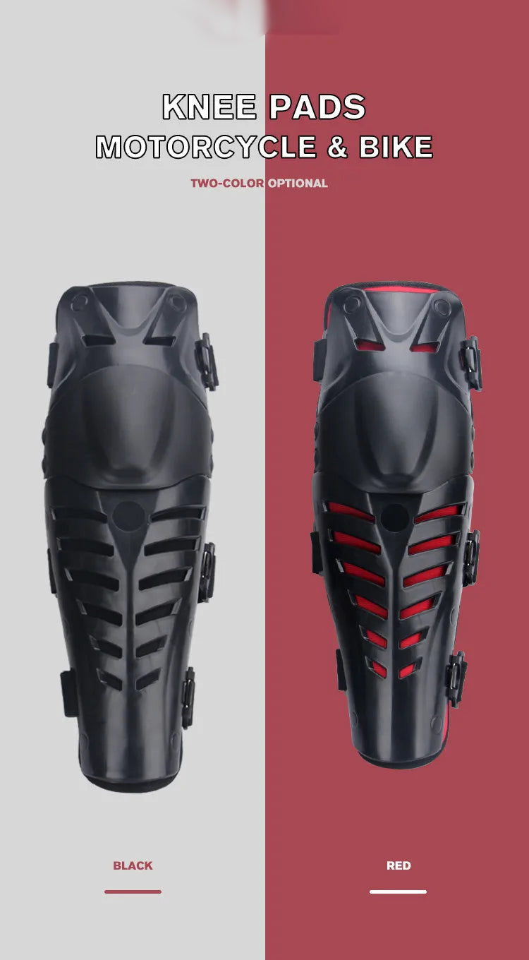2pcs Motorcycle Racing Safety Protective Gear Wrist Knee Protector Knee Pads