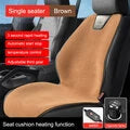 12V Winter Car Heating Cushion Electric Plush Warm Mat Pad 3-Level Adjustable Winter Seat Cushion