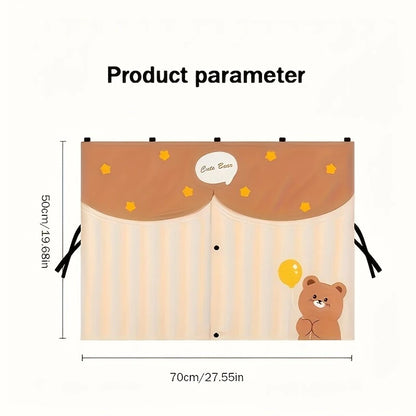 Car Side Window Curtains Privacy Double Layer Curtains Magnetic Sunshade