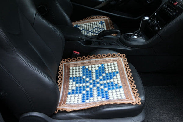 Car Summer Heart Snow Made Cold Squre Seat Cushion