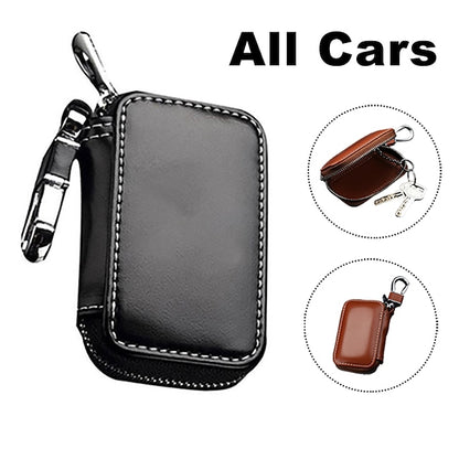 Car Leather Key Holder Case Key Chain Wallet Pouch Bag Case Holder