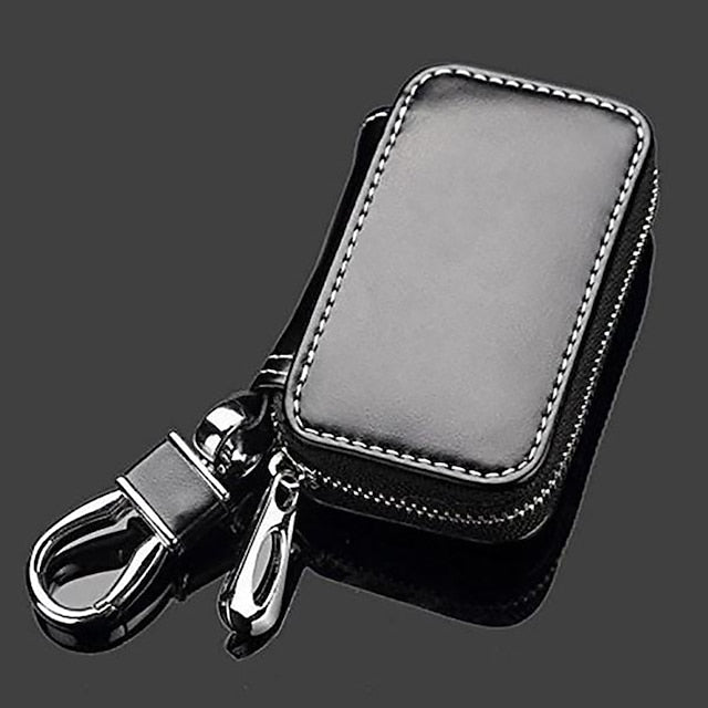 Car Leather Key Holder Case Key Chain Wallet Pouch Bag Case Holder
