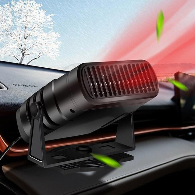 2 IN 1 Car Heater 12V/24V Electric Cooling Heating Defroster Fan