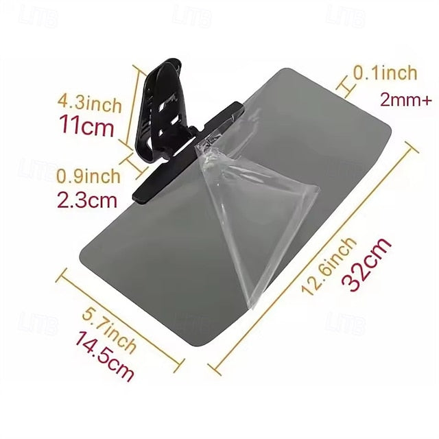 2 Pack Car Sun Visor Extender Anti-Glare 2 in 1 Driving Visor Windshield Sun Shade