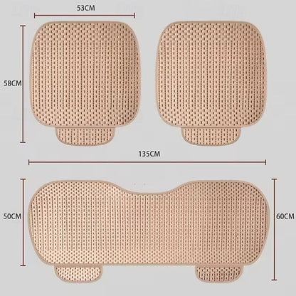 3PCS Summer Car Seat Cushion Cooling Breathable Woven Pad