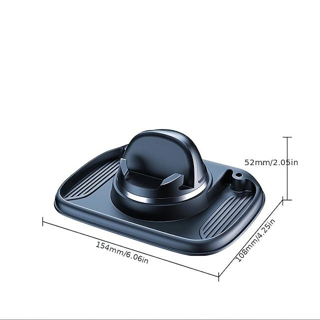 Multifunctional Car Phone Holder 360-degree Rotating Dashboard Anti-slip Mat