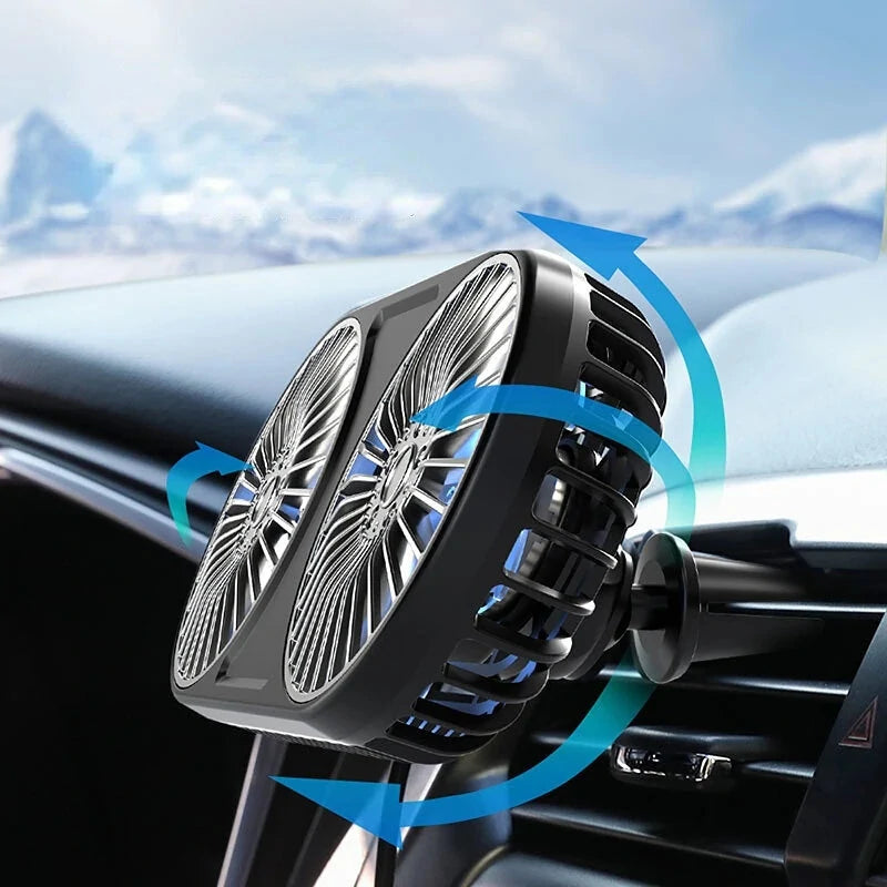 Car USB Electric Cool Fan Multi-function Mini Fan