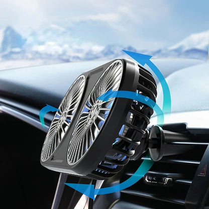 Car USB Electric Cool Fan Multi-function Mini Fan