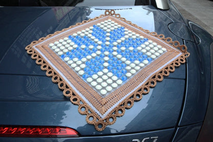 Car Summer Heart Snow Made Cold Squre Seat Cushion