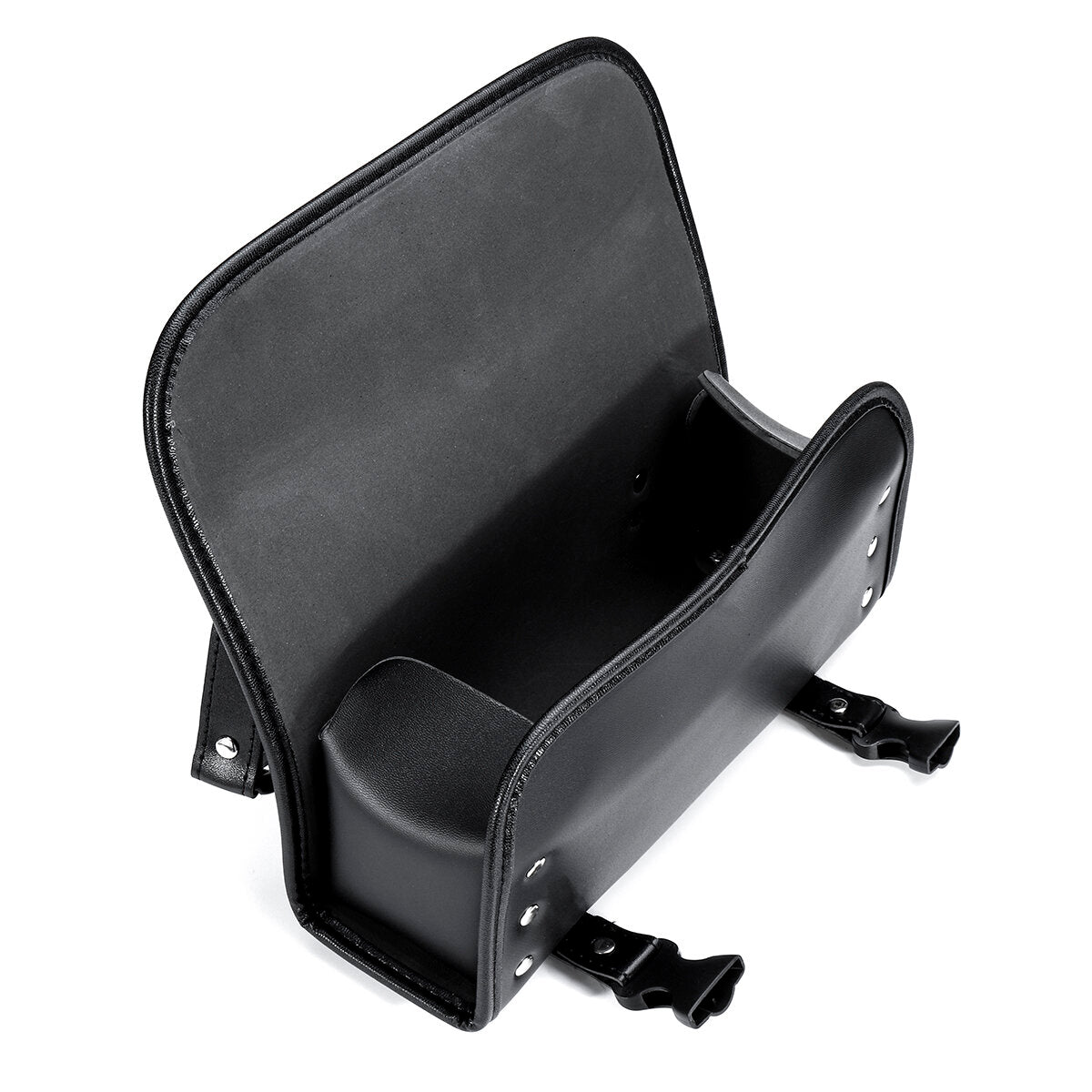 Universal Motorcycle Front PU Leather Fork Saddlebags Pouch Luggage Storage