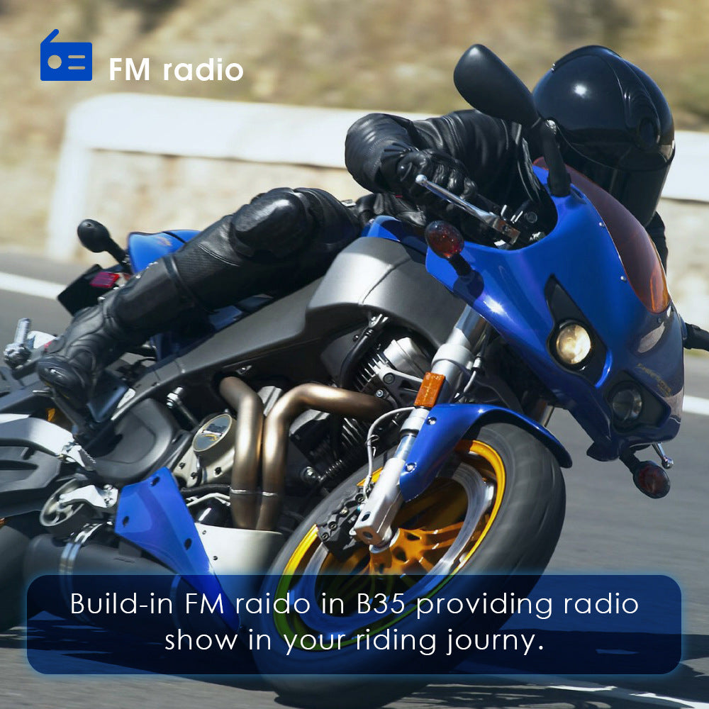 Motorcycle Bluetooth Helmet Headset Wireless Music Headphone Over-ear Stereo Headset