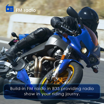 Motorcycle Bluetooth Helmet Headset Wireless Music Headphone Over-ear Stereo Headset