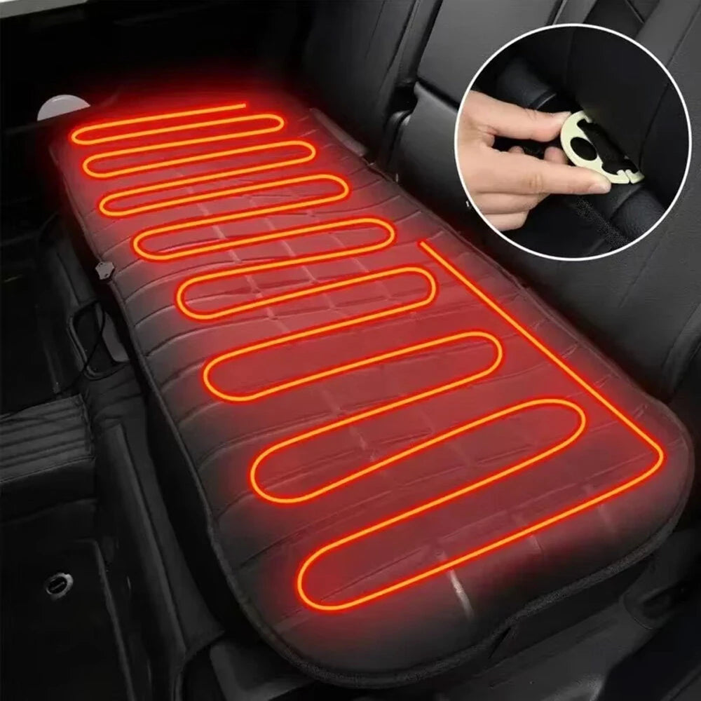 12V Car Auto Rear Seat Heated Cushion Heating Warmer Cushions Mat Electric Heating Pad