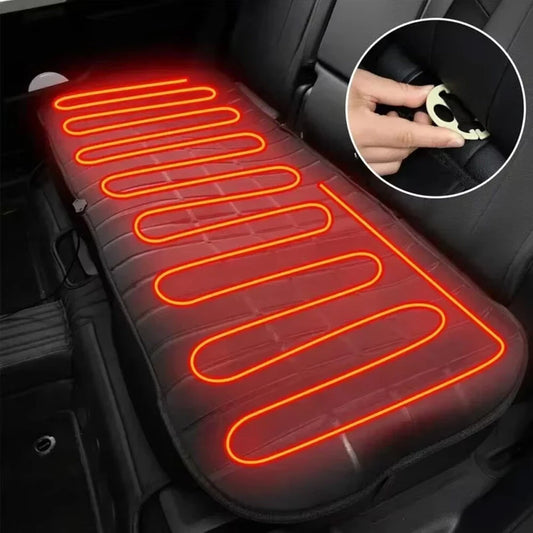 12V Car Auto Rear Seat Heated Cushion Heating Warmer Cushions Mat Electric Heating Pad
