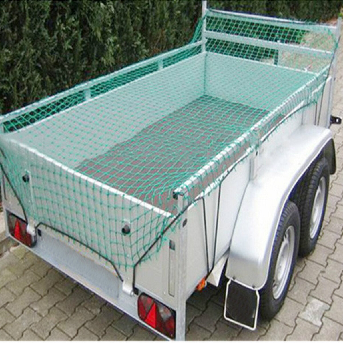 Heavy Duty Cargo Net Green Elastic Mesh Storage Pickup Truck Universal Organizer