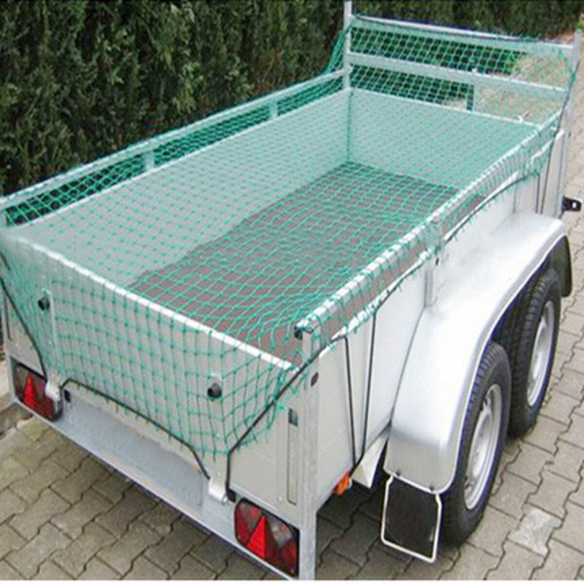 Car Heavy Duty Cargo Net Green Elastic Mesh Storage Pickup Truck Trailer Tools