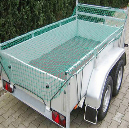 Car Heavy Duty Cargo Net Green Elastic Mesh Storage Pickup Truck Trailer Tools