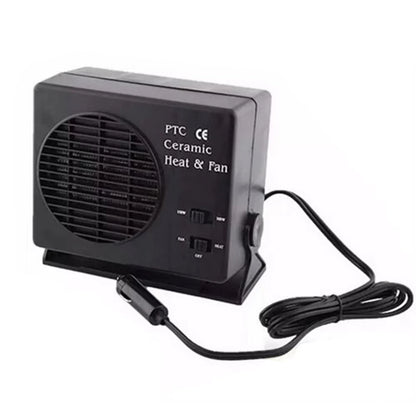 Car Heater Fan 12V Portable Ceramic Heating Cooling Adjustable Window Defroster