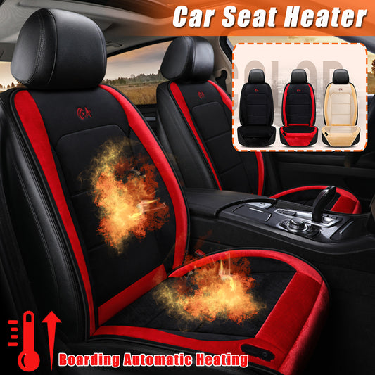Car Auto Heated Seat Cushion Cover Plush DC 12V