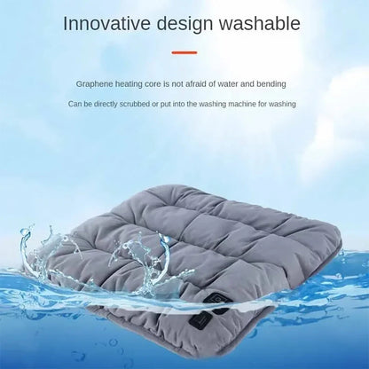 Car Heated Seat Cushion Office USB Winter Warme Adjustable Heating Cushion Pad
