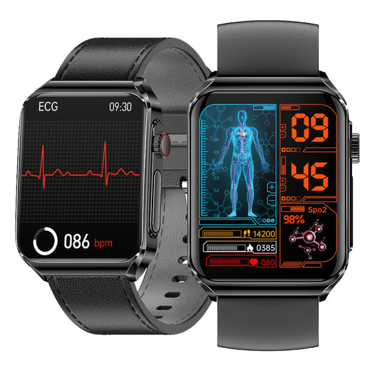 ECG HRV 1.85 Inch AMOLED 3D Curved Screen Heart Rate Blood Blueteeth Watch