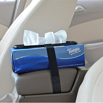 Auto Car Tissue Box Holder Paper Towel Napkin Box Portable Mount Organizer