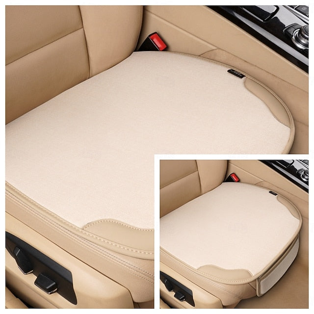 3pc Waterproof Universal Anti-Slip Seat Cushion Cover for Front Car Seats