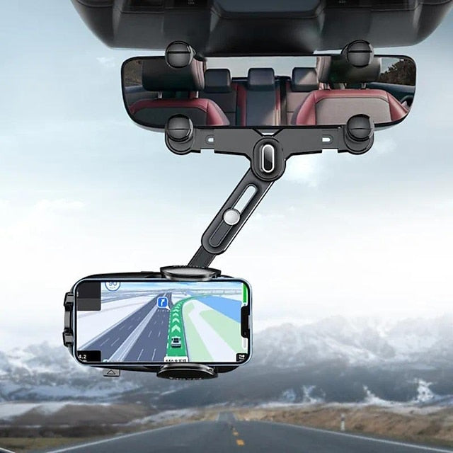 Universal Car Rearview Mirror Rotation Phone Holder
