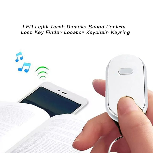 Key Finder Flashing Beeping Sound Control Alarm Anti-Lost Locator Finder