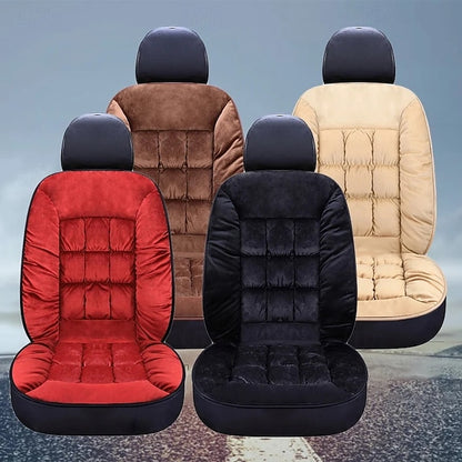 Car Winter Thicked Plush Quilting Plaid Soft Comfortable Warm Cushion