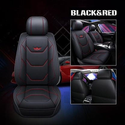 Universal 5D PU Leather Front Car Seat Cushion Mat Waterproof Breathable Protector