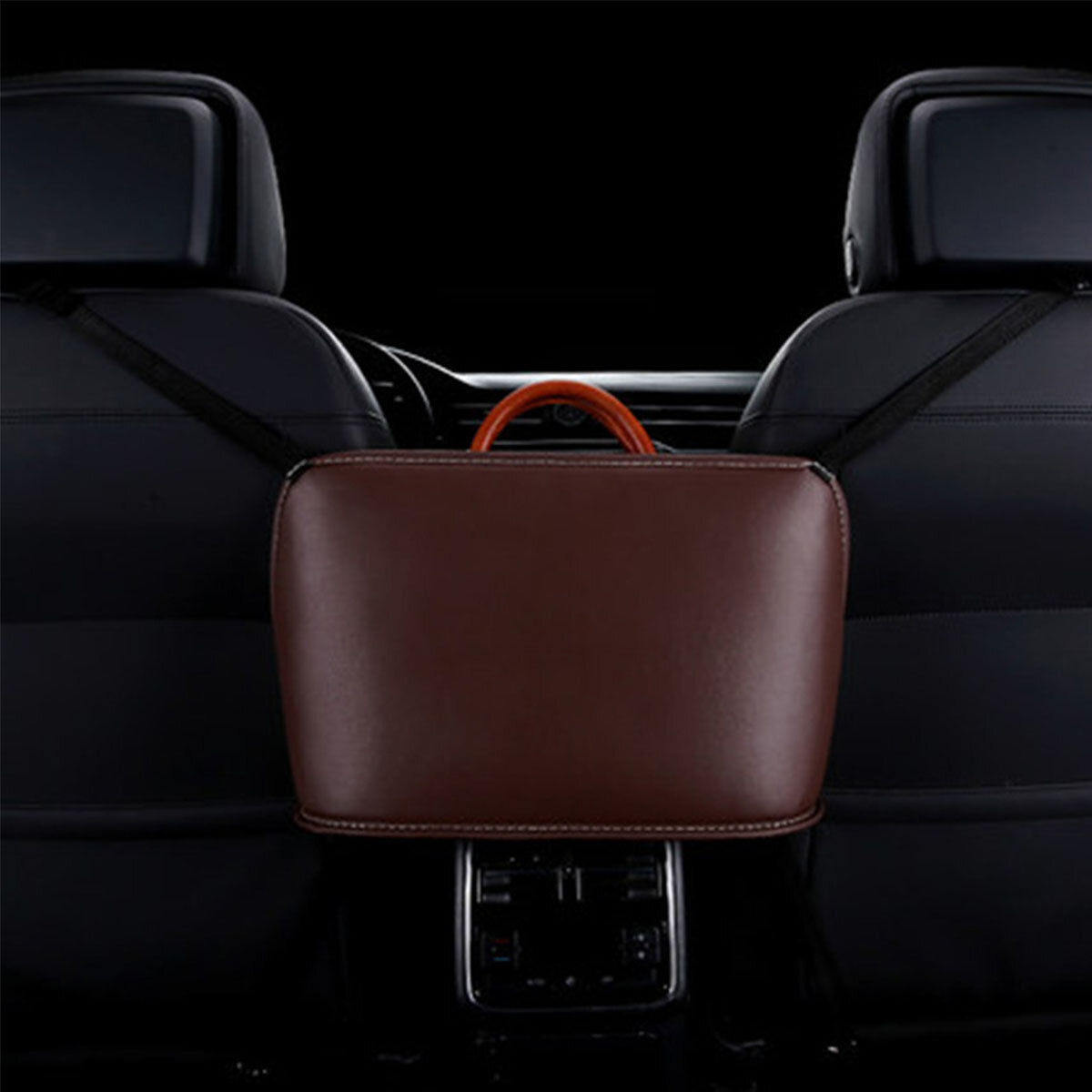 Car Leather Seat Storage Organizer Receive Bag 41*27cm