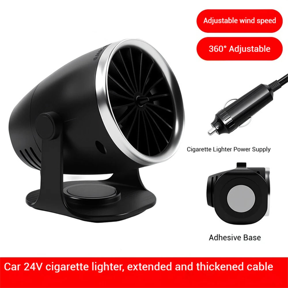 12 / 24V Car Truck Heater Fast Heating Defogging Anti-Frost 360° Adjustable Mini Electric Heater