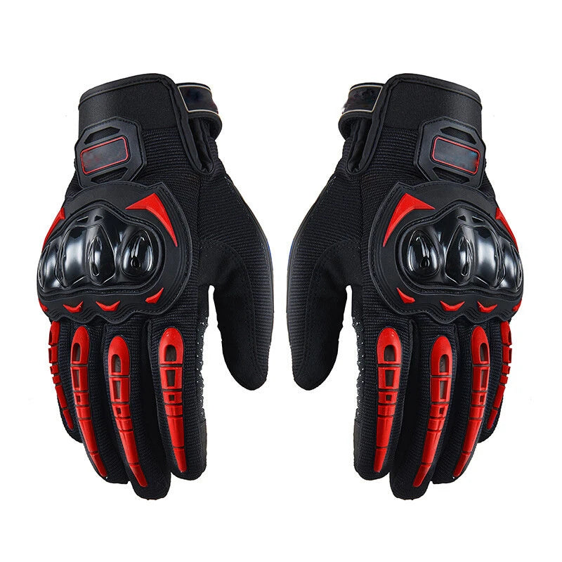 Motorcycle Sport Riding Bike Bicycle Cycling Racing Full Finger Touch Screen Gloves 1 Pair