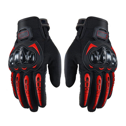 Motorcycle Sport Riding Bike Bicycle Cycling Racing Full Finger Touch Screen Gloves 1 Pair