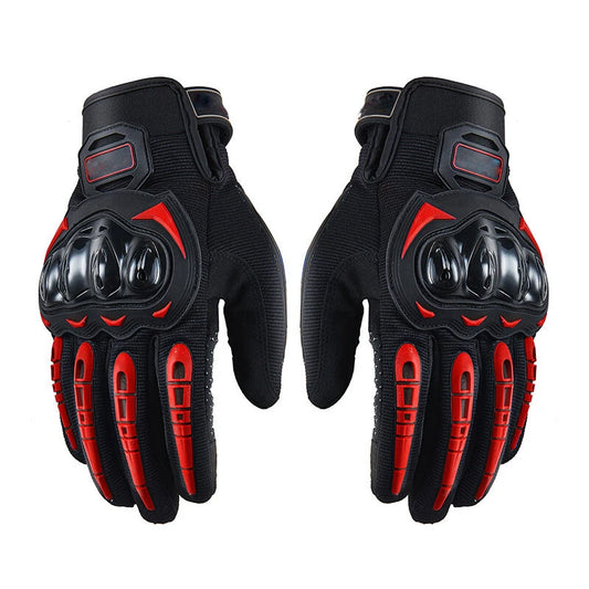 Motorcycle Sport Riding Bike Bicycle Cycling Racing Full Finger Touch Screen Gloves 1 Pair