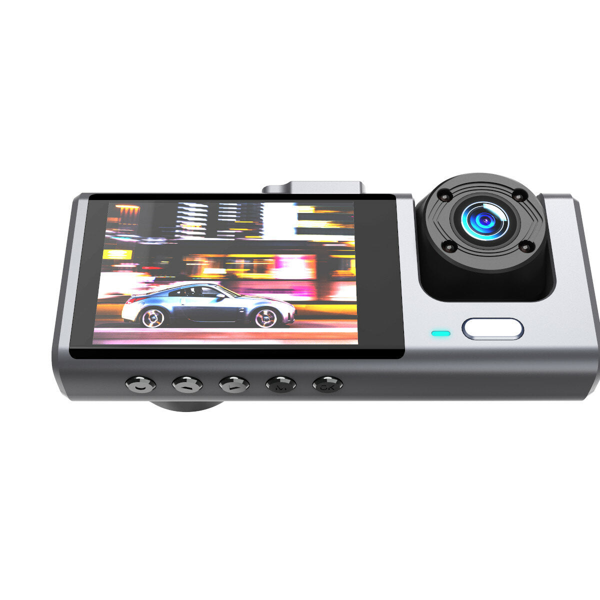 Car 2 Inch Dash Cam 3-way HD 1080P Three-lens Parking Monitor