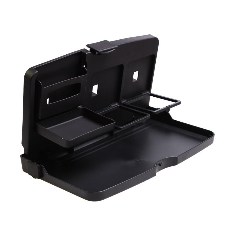 Car Seat Back Foldable Multi-Layer Food Drink Table Holder Organizer
