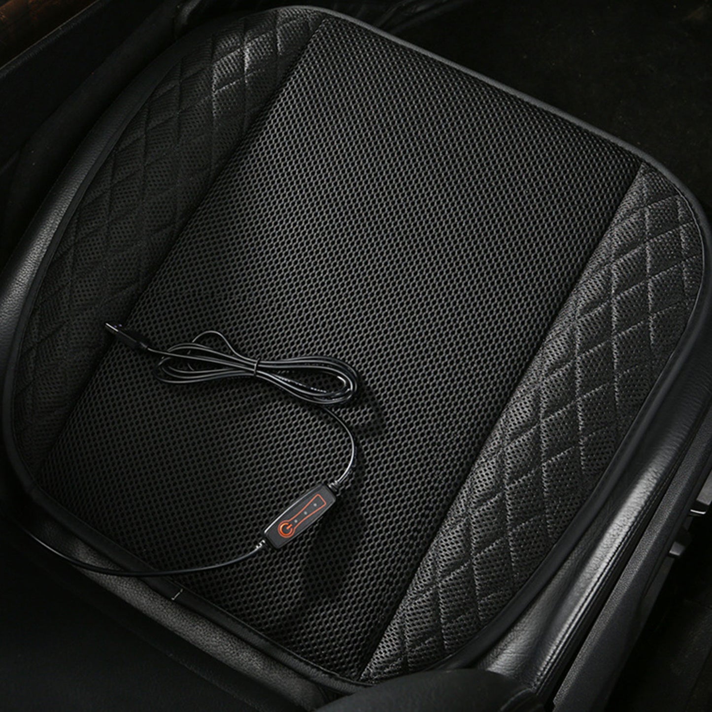 12V Cooling Car Seat Cushion Cover With Air Ventilated Fan Conditioned Cooler